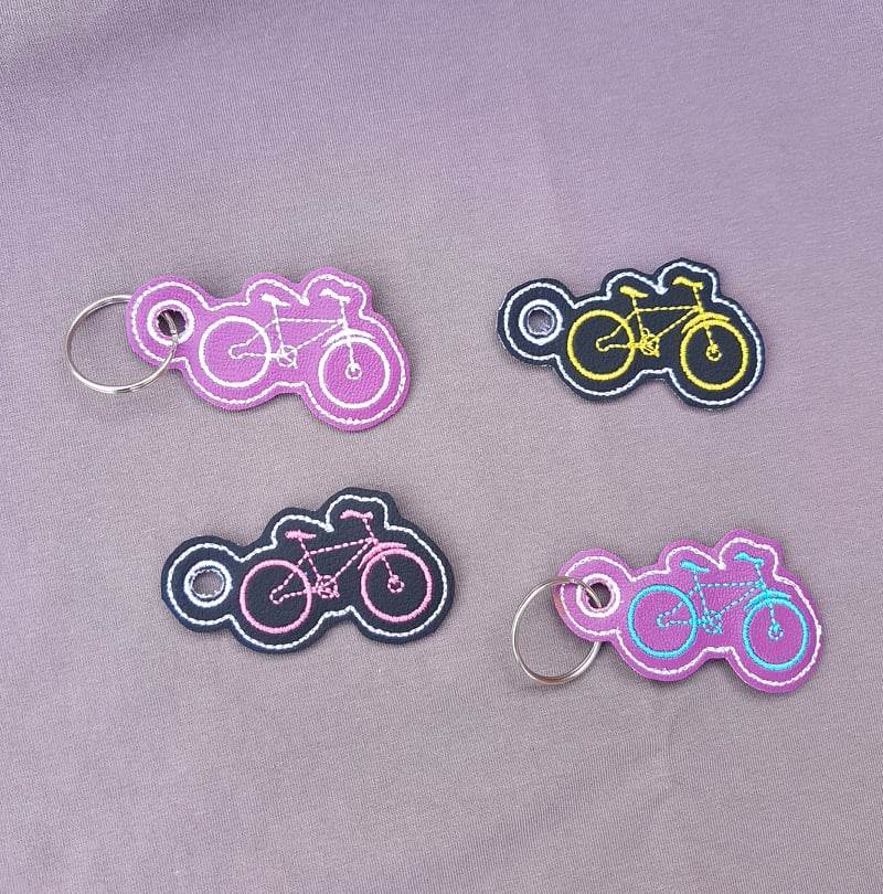 Stickdatei Schlüsselanhänger - Fahrrad & Drahtesel - Sewando