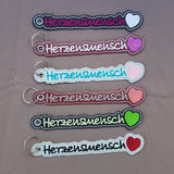 Stickdatei - Anhänger "Herzensmensch"