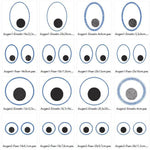 Augen für Kuscheltiere Kissen Bettschlangen Stickdatei - Sewando