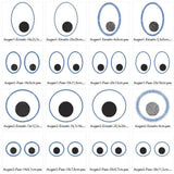 Augen für Kuscheltiere Kissen Bettschlangen Stickdatei - Sewando