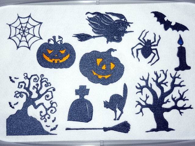 Halloween Silhouette Stickdatei - Sewando