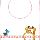 Stickdatei - Giraffe mit Schnecke Kissen und Laetzchen SET ITH - Sewando