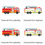 Stickdatei - Feuerwehr Feuerwehrauto, Drehleiter - Sewando