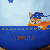 Stickdatei - Fuchs auf dem Mond Kissen und Laetzchen SET ITH - Sewando