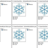 Freebie - Schneeflocken Stickdatei - Sewando