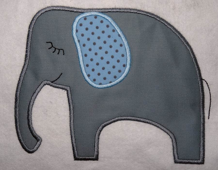 3D Elefant Stickdatei + Doodle inkl. Kissen ITH - Sewando
