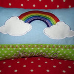 Regenbogen inkl. Kissen ITH Stickdatei - Sewando