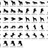 Einhorn Silhouetten Stickdatei - Sewando