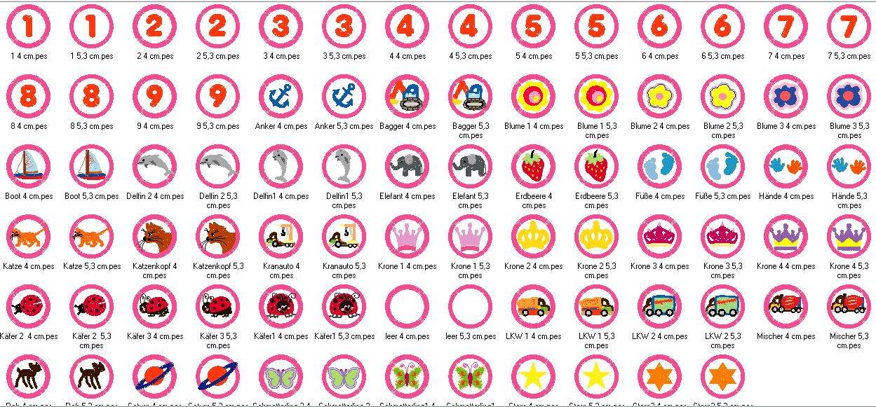Stickdatei SET Minibuttons - Sewando