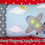 Stickdatei Flugzeug Applis + Kissen ITH - Sewando