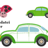 Auto Stickdatei inkl Kissen ITH - Sewando