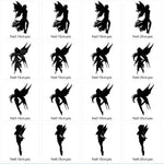 Fee Silhouetten Stickdatei - Sewando