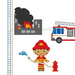 Feuerwehr Kissen ITH Stickdatei - Sewando