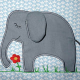 3D Elefant Stickdatei + Doodle inkl. Kissen ITH - Sewando