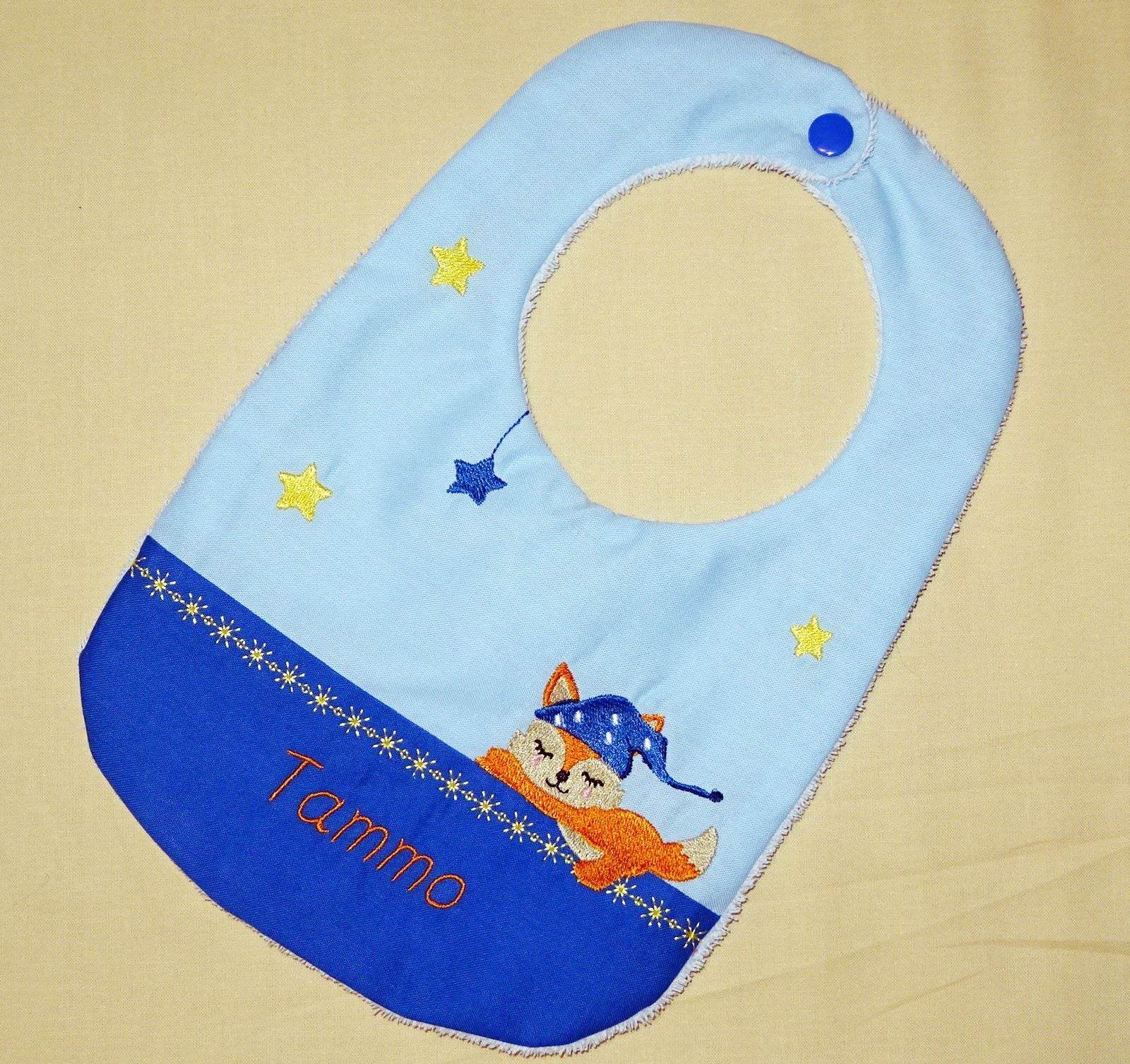 Stickdatei - Fuchs auf dem Mond Kissen und Laetzchen SET ITH - Sewando