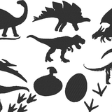 Dino Silhouetten Stickdatei - Sewando