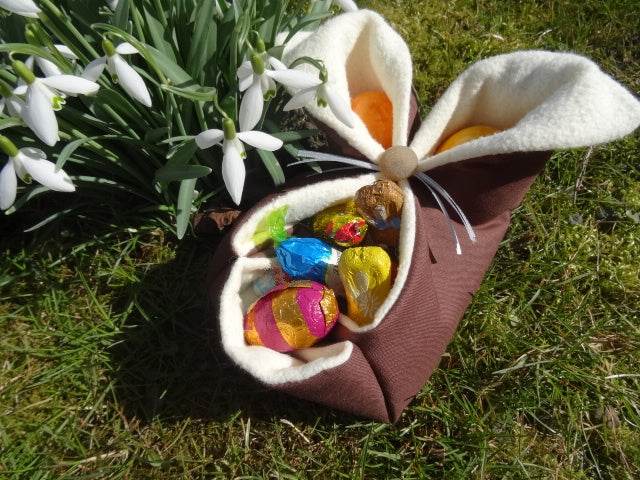Eierkoerbchen Osterkoerbchen Hase nähen - Sewando