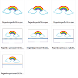 Regenbogen inkl. Kissen ITH Stickdatei - Sewando