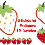 🍓 Stickdatei Erdbeere 🍓 - Sewando