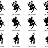 Fee Silhouetten Stickdatei - Sewando
