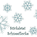 Freebie - Schneeflocken Stickdatei - Sewando