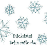 Freebie - Schneeflocken Stickdatei - Sewando