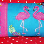 Stickdatei Flamingo Taschenmotiv + Kissen ITH - Sewando