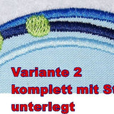 Stickdatei - Kreis Buttons Rahmen mit dreifachem Rand in 16 Größen