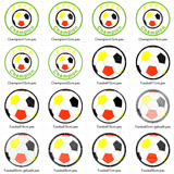 Stickdatei - Fußball bunt - Sewando