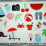 Sommer 1.0 Stickdatei 12 Motive in je 3 Groeßen - Sewando