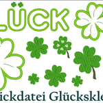 Gluecksklee Stickdatei Kleeblatt Klee - Sewando