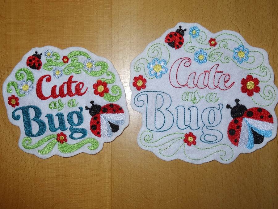 Freebie - Stickdatei - Cute as a Bug Käfer - Sewando