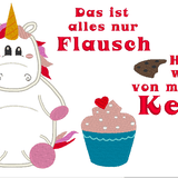Stickdatei dickes Einhorn inkl. Kissen ITH - Sewando