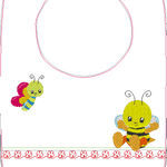 Stickdatei - Biene mit Schmetterling Kissen und Laetzchen SET ITH - Sewando