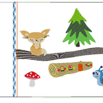 Stickdatei - Waldtiere Kissen ITH - Sewando