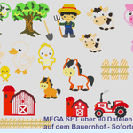Stickdatei großes Bauernhof Set - Sewando