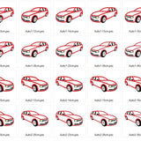 Auto Stickdatei 10cm bis 30cm - Sewando