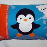 Stickdatei - Taschenmotiv + Kissen Eisbaer und Pinguin ITH - Sewando