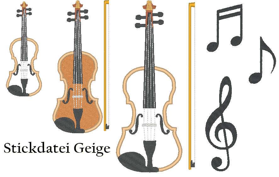 Geige Stickdatei - Sewando