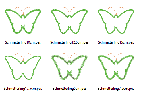 Stickdatei Freebie - einfacher Schmetterling - Sewando