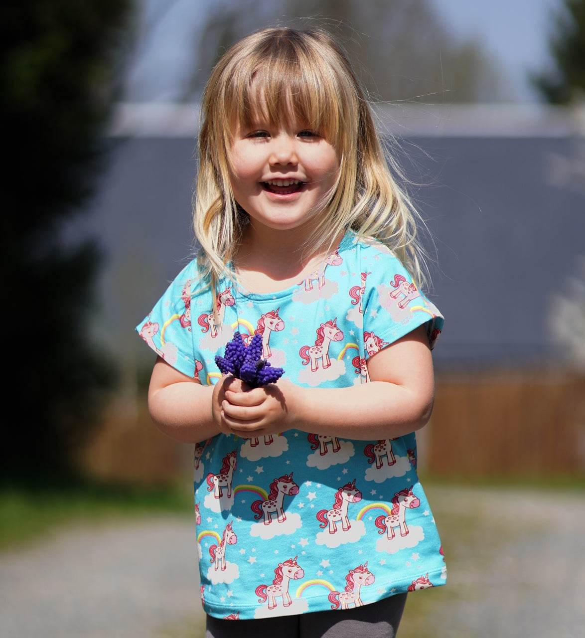 einfaches basic Kinder Shirt nähen mit Schnittmuster - Sewando
