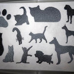 Stickdatei - Hund und Katze Silhouette - Sewando