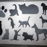 Stickdatei - Hund und Katze Silhouette - Sewando