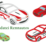 Rennauto Stickdatei - Sewando