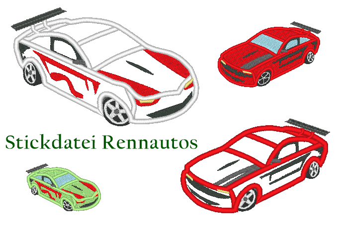 Rennauto Stickdatei - Sewando
