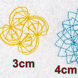 Stickdatei - Zirkel Mandala Mini Blumen 2 bis 4cm Teil 2 - Sewando