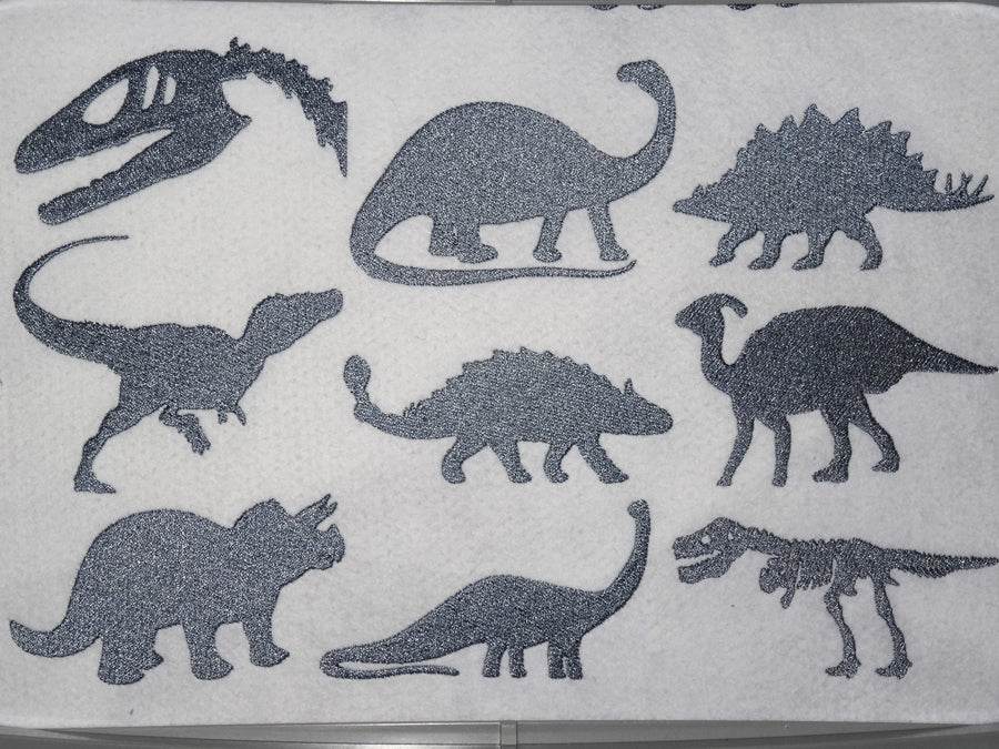 Dino Silhouetten Stickdatei - Sewando