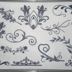 Blumenranken und Schnoerkel Stickdatei - Sewando