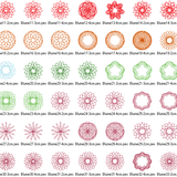 Stickdatei - Zirkel Mandala Mini Blumen 2 bis 4cm Teil 1 - Sewando
