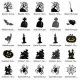 Halloween Silhouette Stickdatei - Sewando